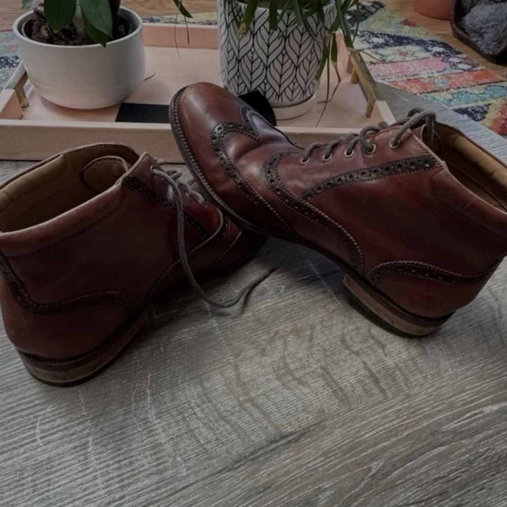 Mens Cole Haan Williams Wingtip Boots Sz 8.5 M Brown